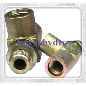 Tee Conexiones forjadas con hembra Femal Male ajustable Connector